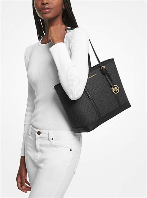 michael kors top zip tote.